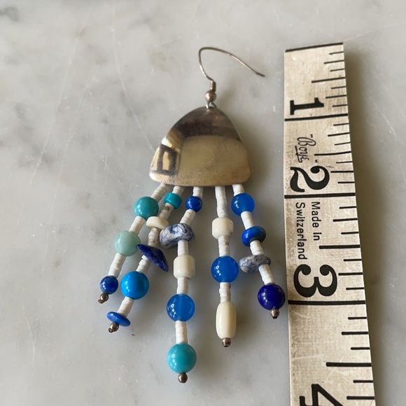 Vintage Native American Dangle Beads Earrings - Picture 11 of 12